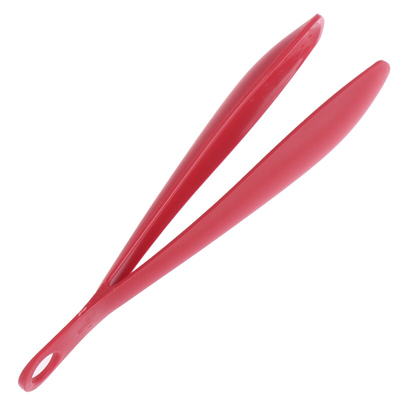 3 Color Utensils Accessories Plastic Food Tongs Non-Stick Barbecue Clip Food Salad Tong Kitchen Tools 14.7*1.8cm: Red