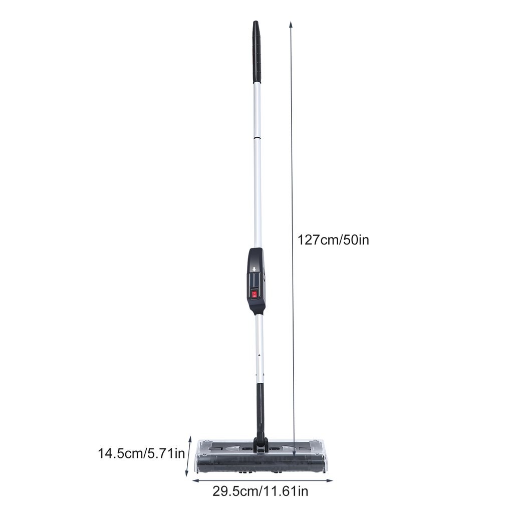 Multifunctional Electric House Swivel Cordless Cleaner Automatic Home Cleaning Machine Black Easy Operate