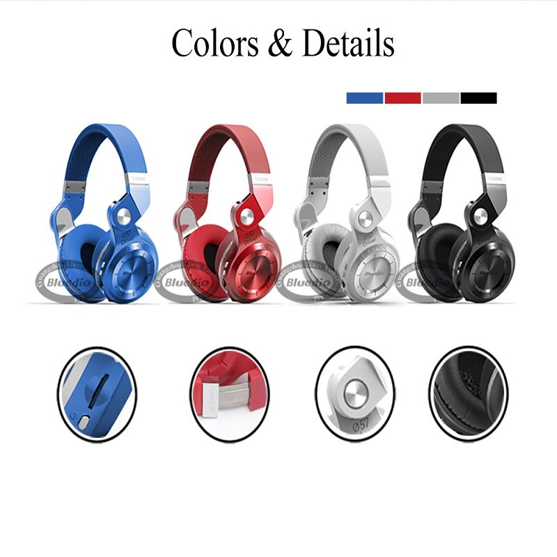 Bluedio T2 + Bluetooth Hoofdtelefoon Draadloze Headset Stereo Geluid Eairphone Vier Kleuren Met Microfoon Voor Gesprekken & Muziek