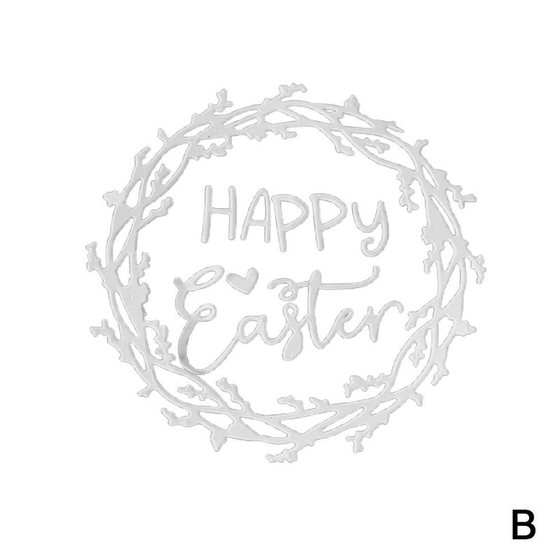 Easter Bunny Metal Cutting Dies Stencil DIY Scrapbooking Album Paper Card Template Mold Embossing Craft Decoration: B