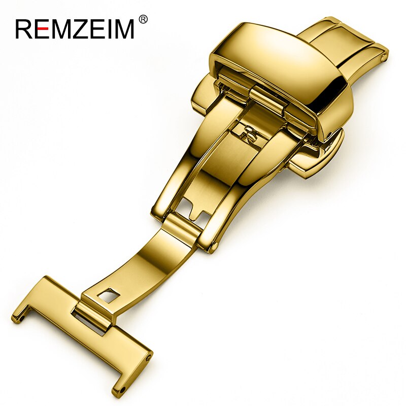 Armband 16mm 18mm 20mm 22mm 24mm Edelstahl Schmetterling Deployment Uhr Band Schnalle Feste Automatische taste Mit