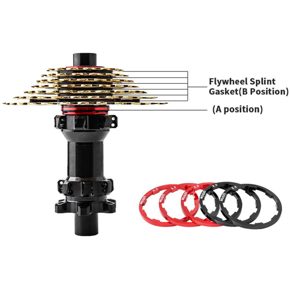 Fiets Naaf Wasmachine Mtb Trapas Afstandhouders Voor 7 8 9 10 11 12 Speed Vliegwiel Cassette Pakking Fiets Freehub Wasmachine Onderdelen