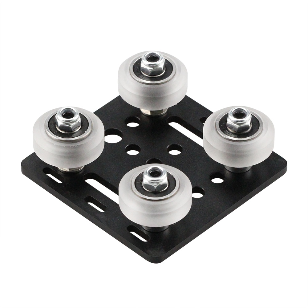 Mini roue en Polycarbonate Xtreme v, 10 pièces de haute précision, pour système de rail linéaire openbuildings v-slot, PC CNC transparent