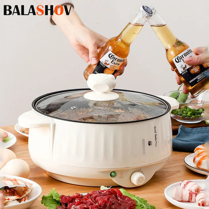 Olla eléctrica multicocina, olla arrocera multifuncional, sartén, utensilios de cocina antiadherentes, olla para sopa múltiple para cocina, 1,7l/2,7l/3,2l