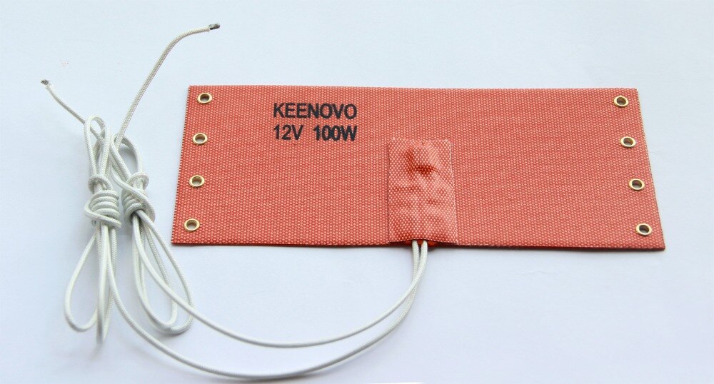 12V 100W,Silicone Heater Pad/Mat,Car Fuel Filter Heater,Diesel Heater,Flexible Heating Element, with thermostat,