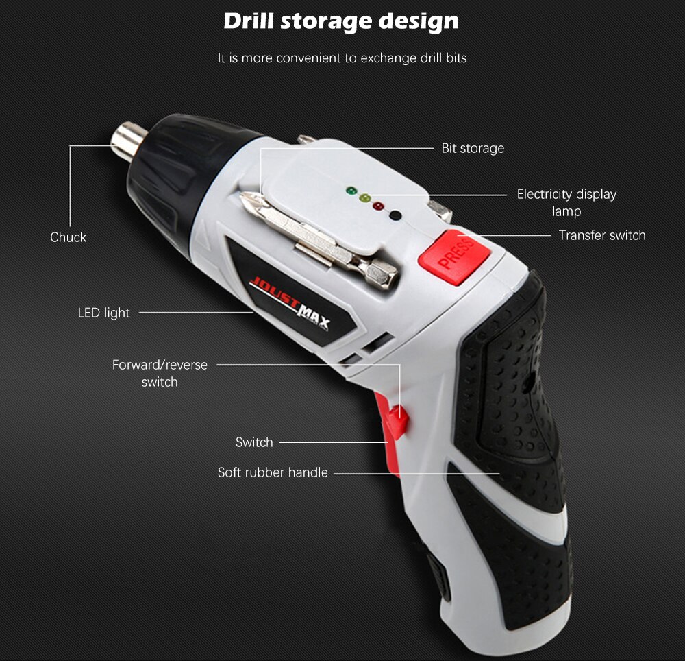 Nocpix Ladegerät für 18650 4x Lithium-Ionen Akkus