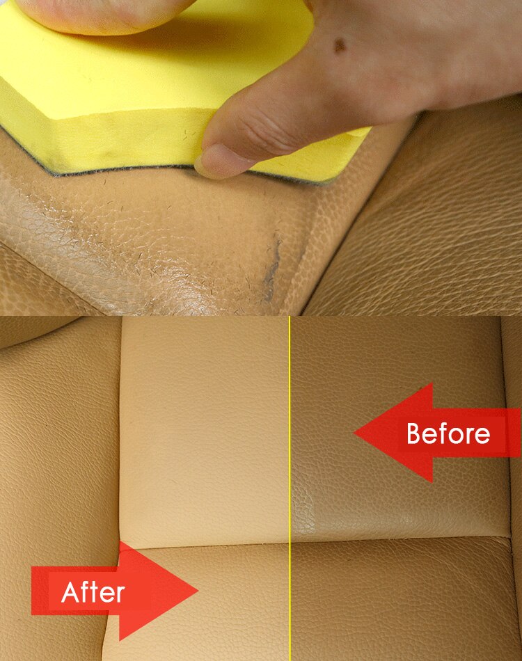 Cepillo de limpieza Nano para coche, herramienta de lavado de fieltro para el asiento de cuero del coche, cuidado automático, cepillo de limpieza de Interior, accesorios de limpieza de coche