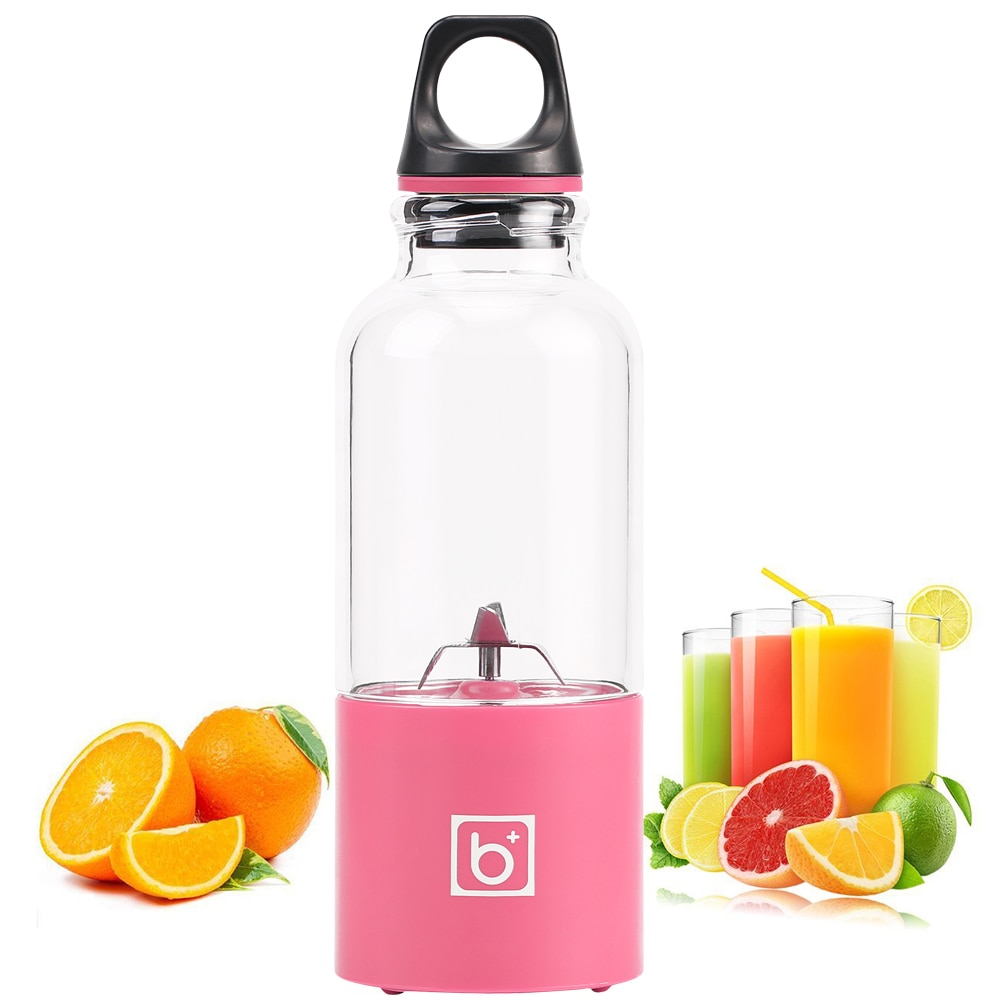 500ml 4- blads bærbar blender juicer maskine mixer elektrisk mini usb foodprocessor juicer smoothie blender kop maker juice