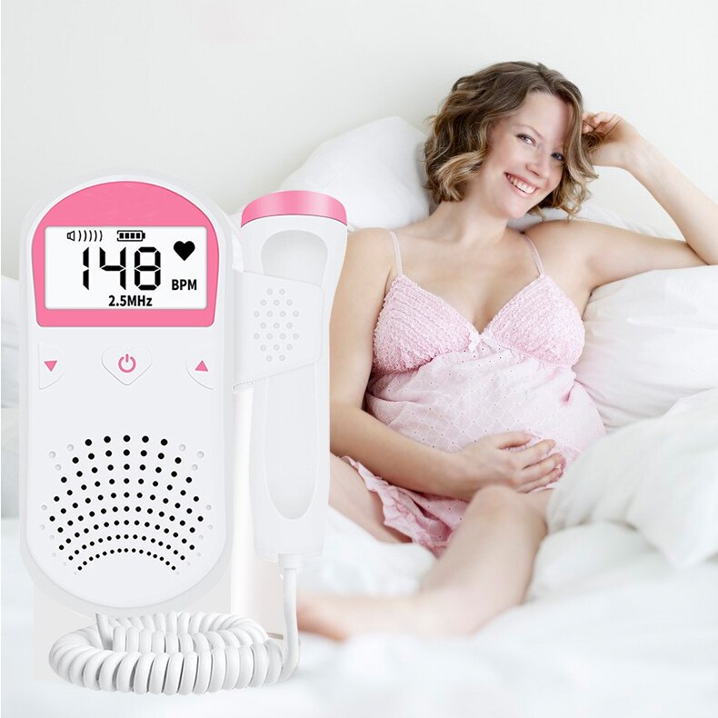 Dispositivo de monitoreo Fetal de sonido cardíaco para mujeres embarazadas, Monitor de ritmo cardíaco Fetal para escuchar a mujeres embarazadas