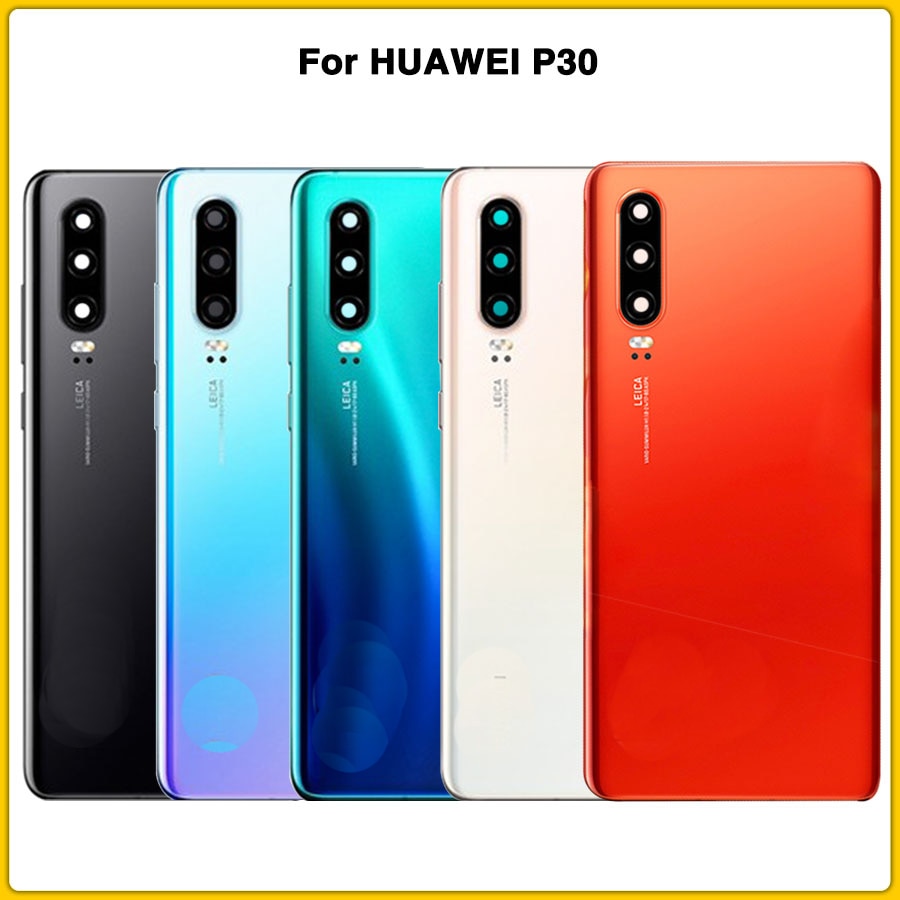 Original P30 Housing Case For HUAWEI P30 p30 pro Battery Cover Door Rear Cover WIth Lens Adhesive Sticker