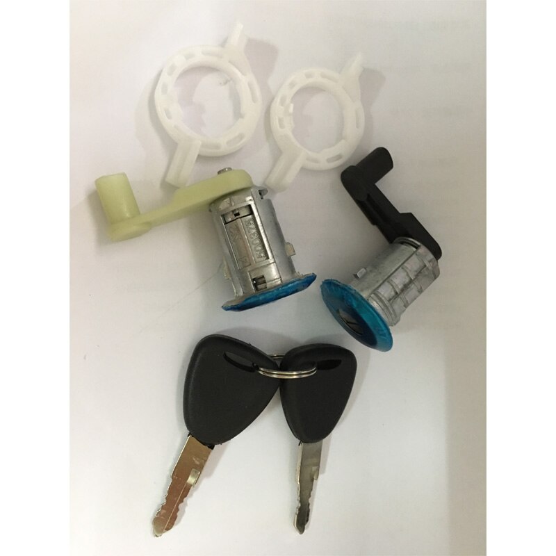 Left+Right with 2 Key for Renault Megane Scenic Clio OE 7701468981 7701468982 Master Car Door Lock Barrel Cylinder