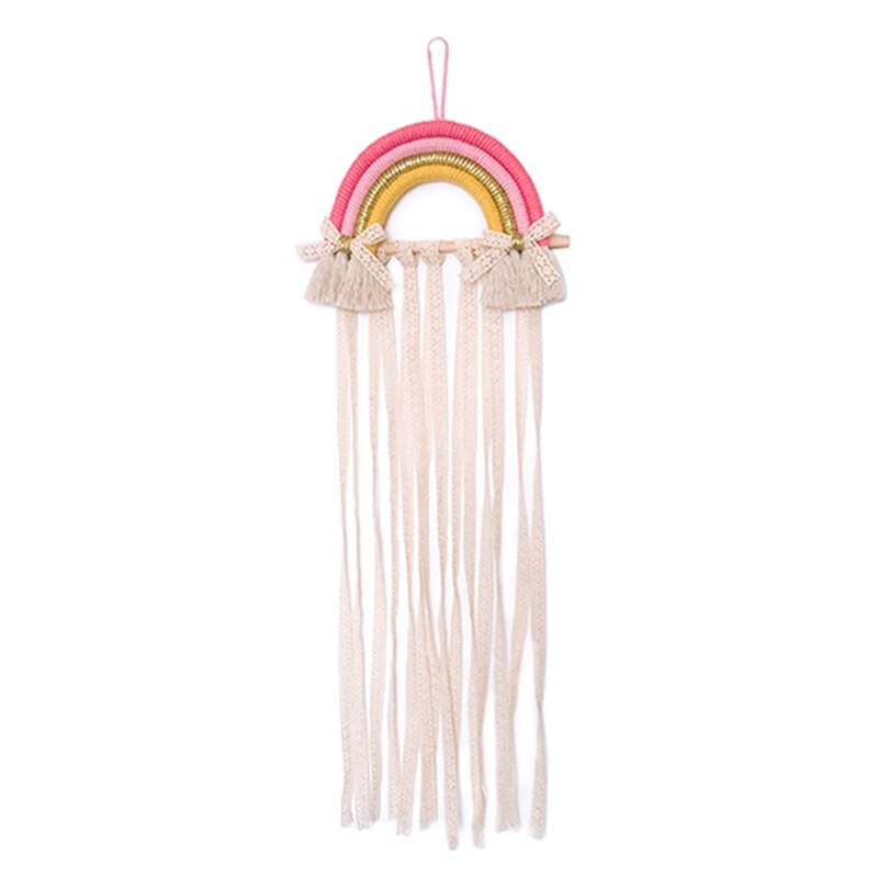Ins Handgemaakte Decoratie Diy Macrame Opknoping Wandtapijten Regenboog Photo Props Home Decor Nursery Decor Nordic Kinderkamer: S8