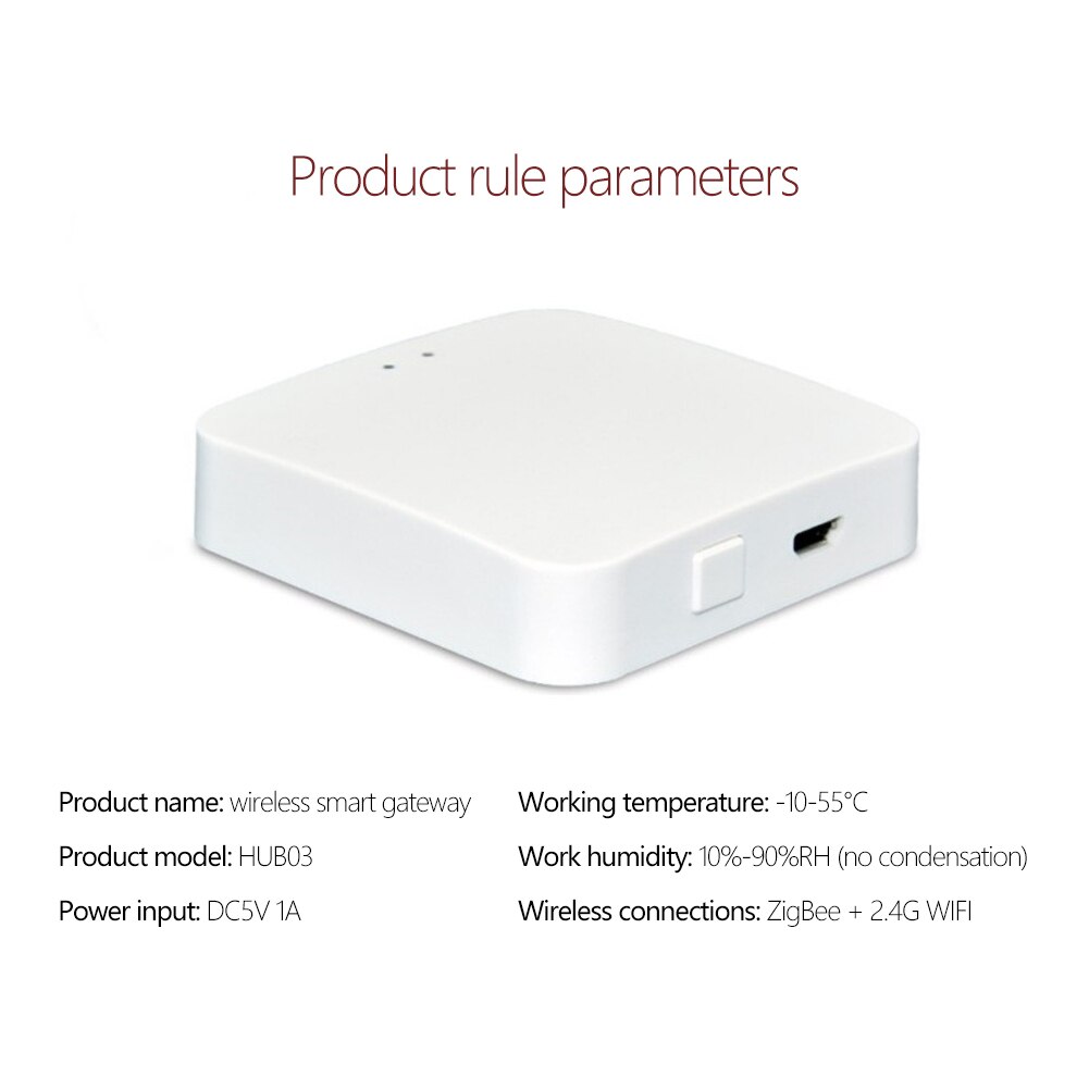 Smart Multi-Mode Gateway ZigBee WIFI Bluetooth Mesh Hub Smart Home Hub Work With Mi Home APP Apple Homekit Smart Home Control