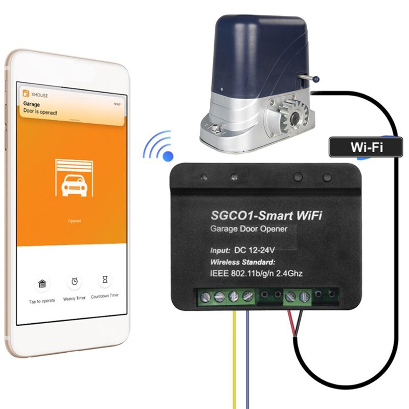 Newest Release Garage Door Opener Receiver Wifi Smart Receiver Use for Swing Sliding Gate Opener TX Car