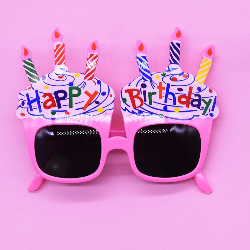 Verjaardagsfeestje Bril Grappig Zonnebloem Kaars Cake Zonnebril Voor Gelukkige Verjaardag Gunsten Photo Booth Props Decoratie Kids 8: B12