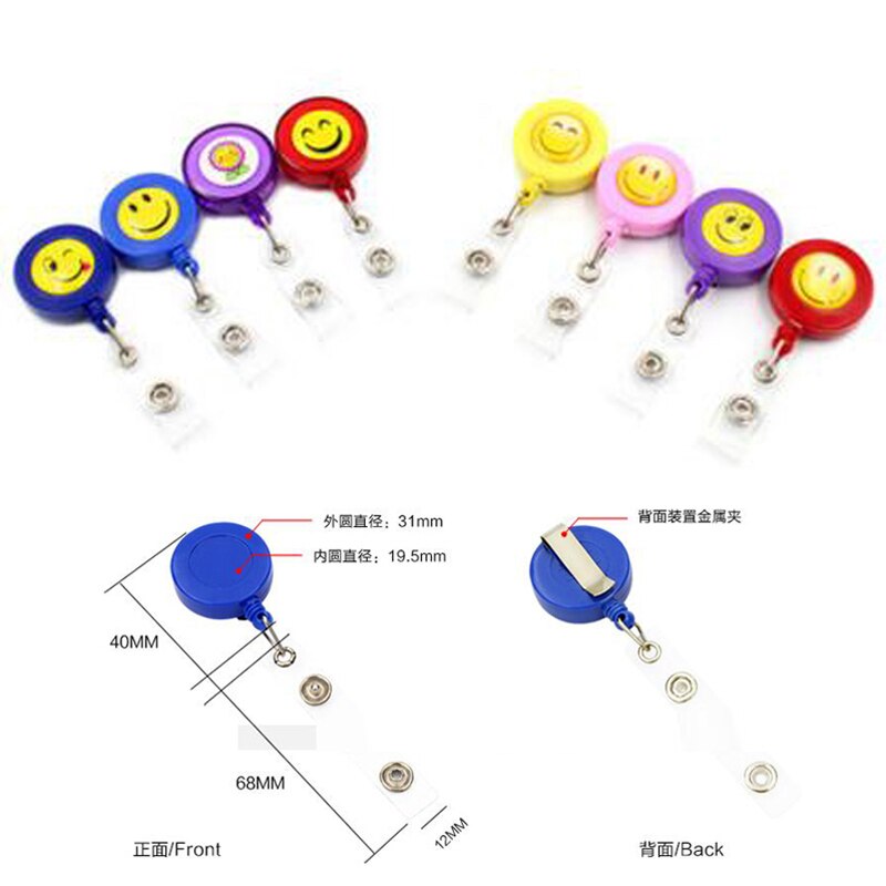 10 unids/lote de portainsignias PU de con Clip retráctil estilo Horizontal material escolar Oficina papelería