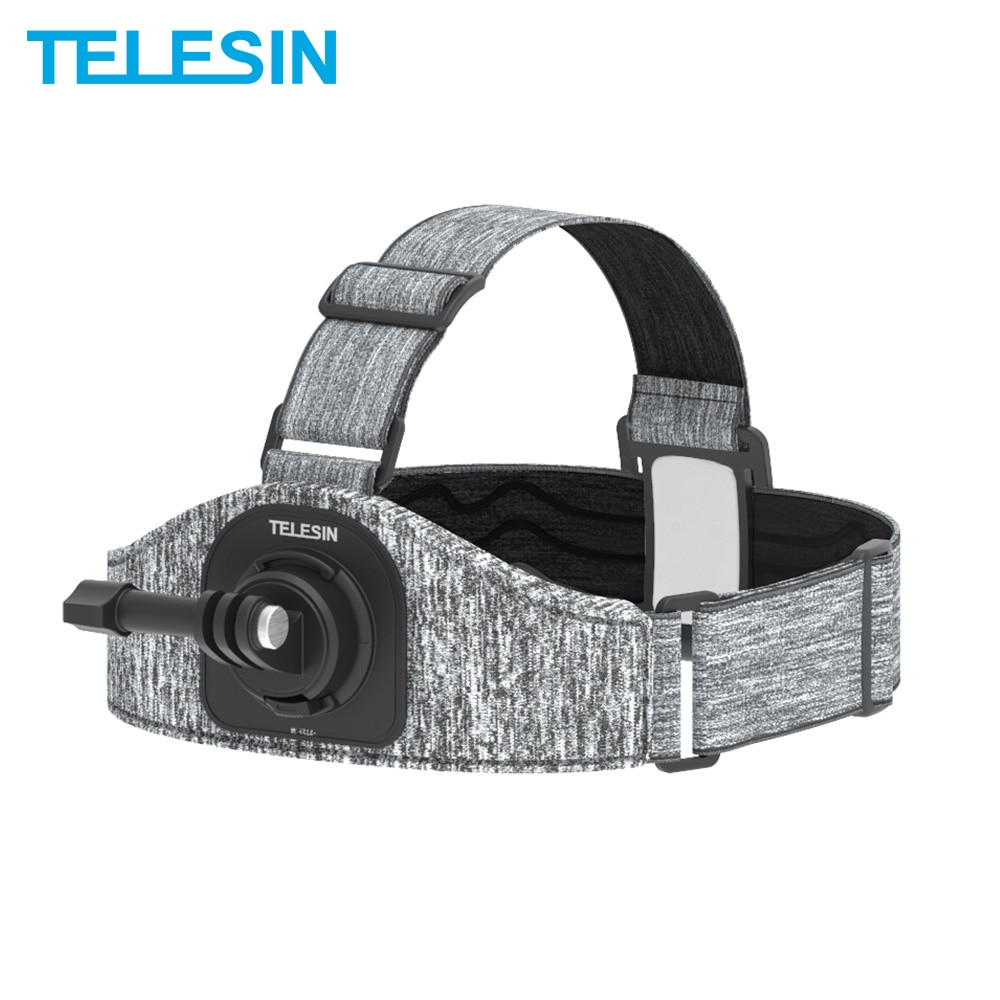 Telesin Dji Hoofd Band Dubbele Mount Skidproof Multiangle Aanpassing Voor Gopro Insta360 Osmo Action Sjcam Eken Camera Accessoires