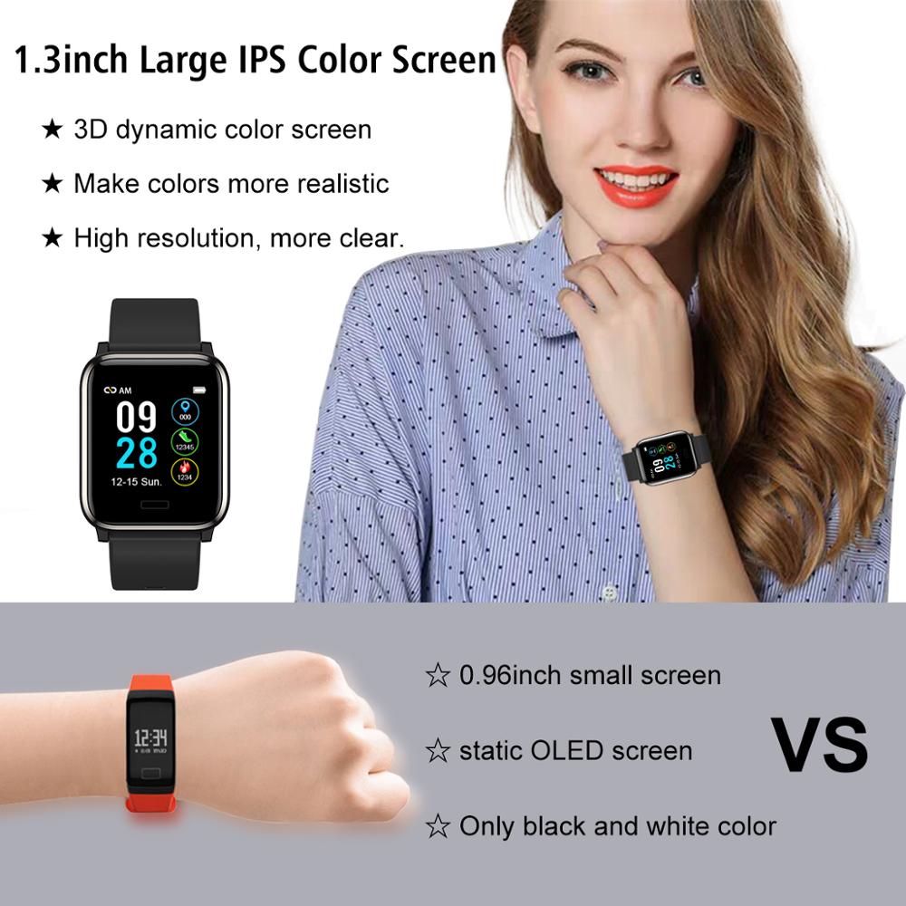 L8star Fitness Tracker Heart Rate Monitor IP67 Waterproof Activity Tracker Sports Mode Pedometer Smart Wrist Band IOS Android
