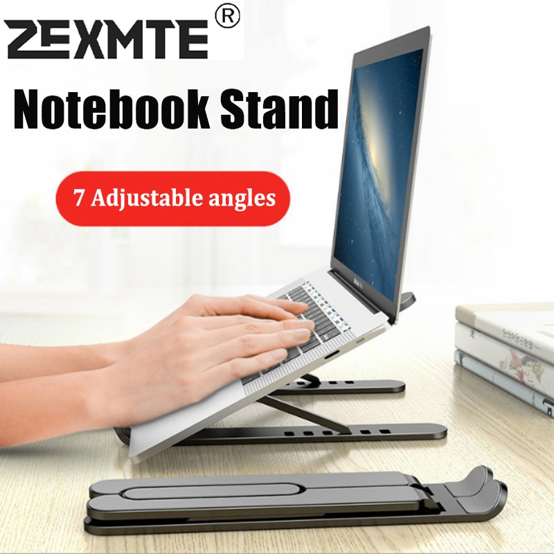 Zexmte – support réglable et pliable pour ordinateur portable, antidérapant, support de bureau pour ordinateur portable et tablette, pour Macbook Pro Air iPad Pro HP