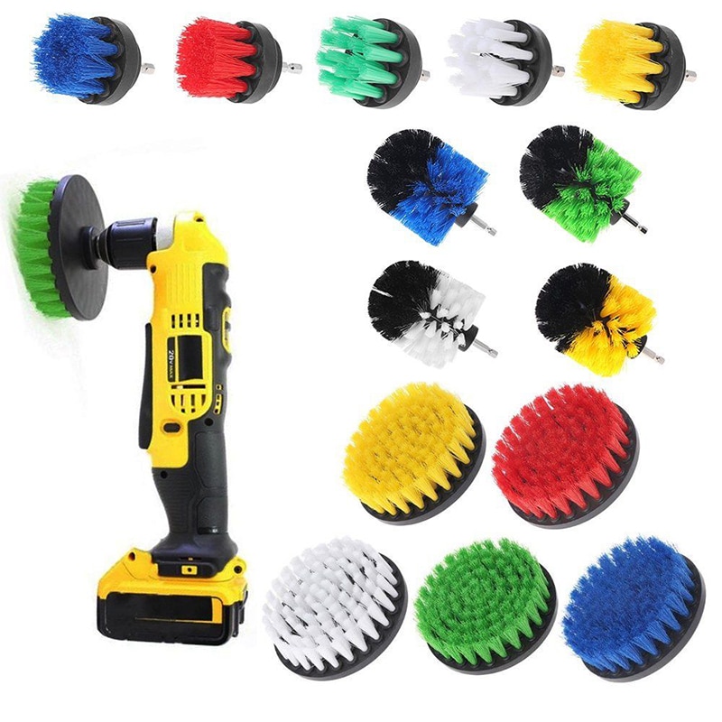 Power Scrubber Brush Set for Bathroom Drill Scrubber Brush for Cleaning Cordless Drill Attachment Kit Power Scrub Brush