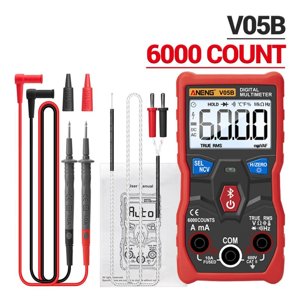 V05B Digital 6000 Counts Analog Multimeter AC/DC Currents Voltage Mini Testers True RMS Bluetooth Multimetro