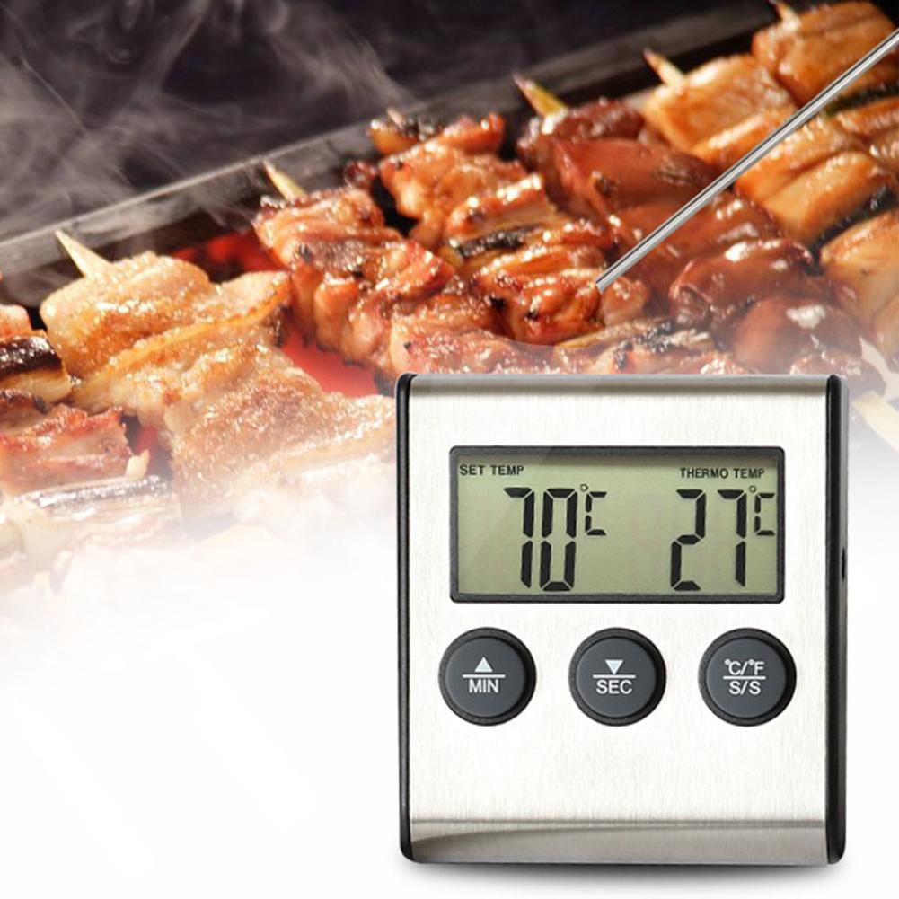 Draadloze Dual Probes Digitale Outdoor Vlees Thermometer Koken Bbq Oven Thermometer Met Grote Lcd-scherm Voor Keuken 0 ℃ ~ 300 ℃