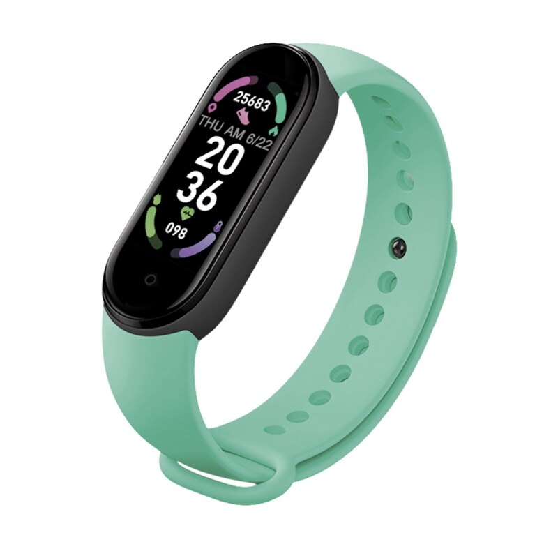 M6 Smart Horloges Voor Mannen En Vrouwen Smart Band Horloges Hartslag Bloeddruk Sleep Monitor Stappenteller: GN
