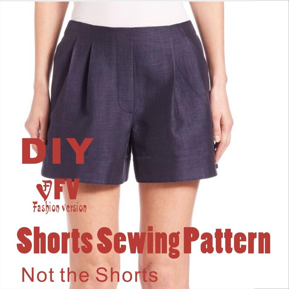 Broek naaien patroon De broek patroon (Niet de broek) Shorts naaien patroon BDK-7