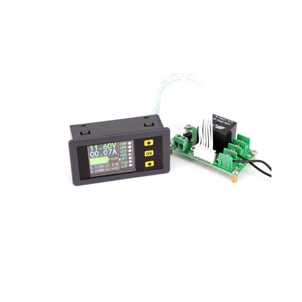 Digital Voltmeter Ammeter Power Current Tester Voltage Amp Meter DC 0-10A-20A 4 Byte Red LED Dual Display VAM9020