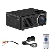 LCD Mini Projector, Multimedia Draagbare Home Theater Projector Ondersteuning 16: 9 & 4: 3 Full HD 1080 P, USB, AV, Tf-kaart voor 25-80 inch IK