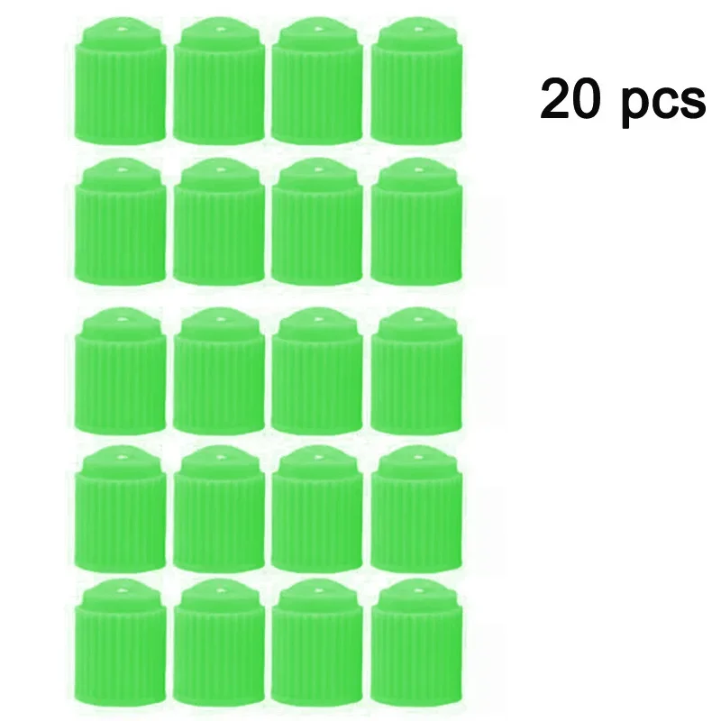 20 piezas tapas de válvula de neumático de bicicleta de plástico negro con cubiertas de anillo de goma O válvula de polvo en forma de cúpula para motocicletas y coches