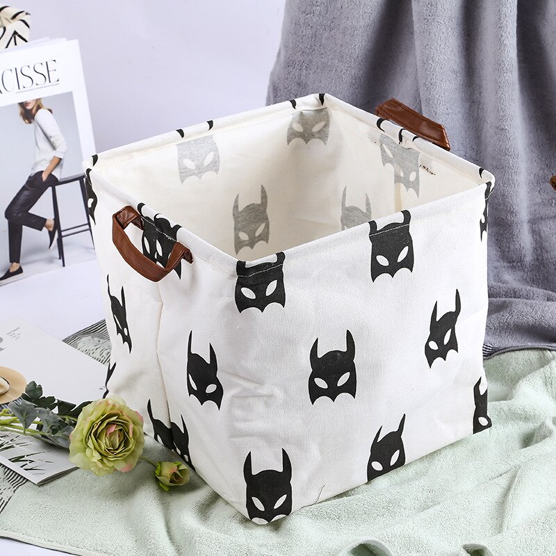 Cube boîte de rangement toile tissu panier de rangement jouet organisateur avec poignées panier pour maison bureau vêtements jouet étagère panier
