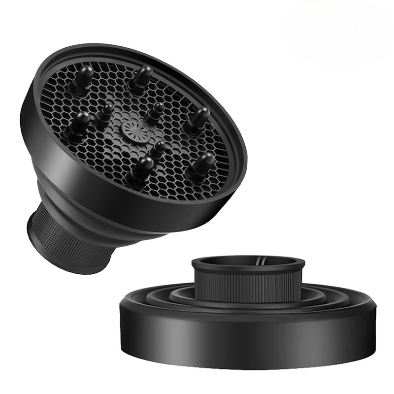 1pc silikone hårtørrer diffuser cover foldbart temperaturbestandigt hårtørrer krøller tørreblæser hår styling tilbehør