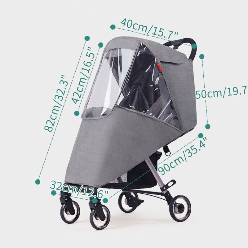 Waterproof Rain Cover for Baby Winter Wind Dust Shield Pushchair Raincoat Rain Cover Stroller Infants Pram Accessories