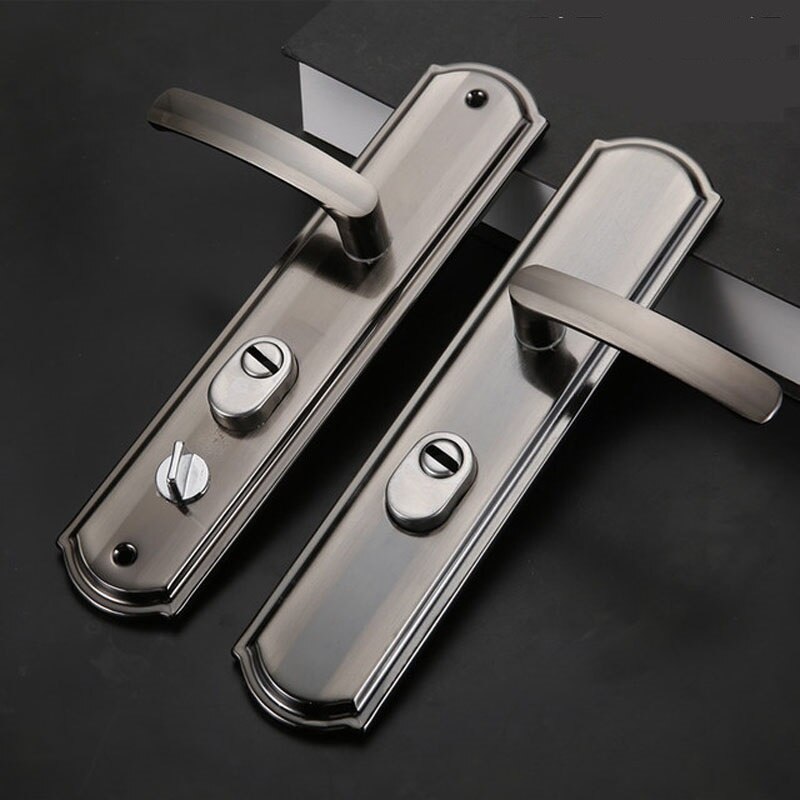 Universal Beveiliging Deur Handvat Aluminium Legering Deurklink Verdikte Panel Handvat Deurslot Fittings Huishoudelijke Hardware