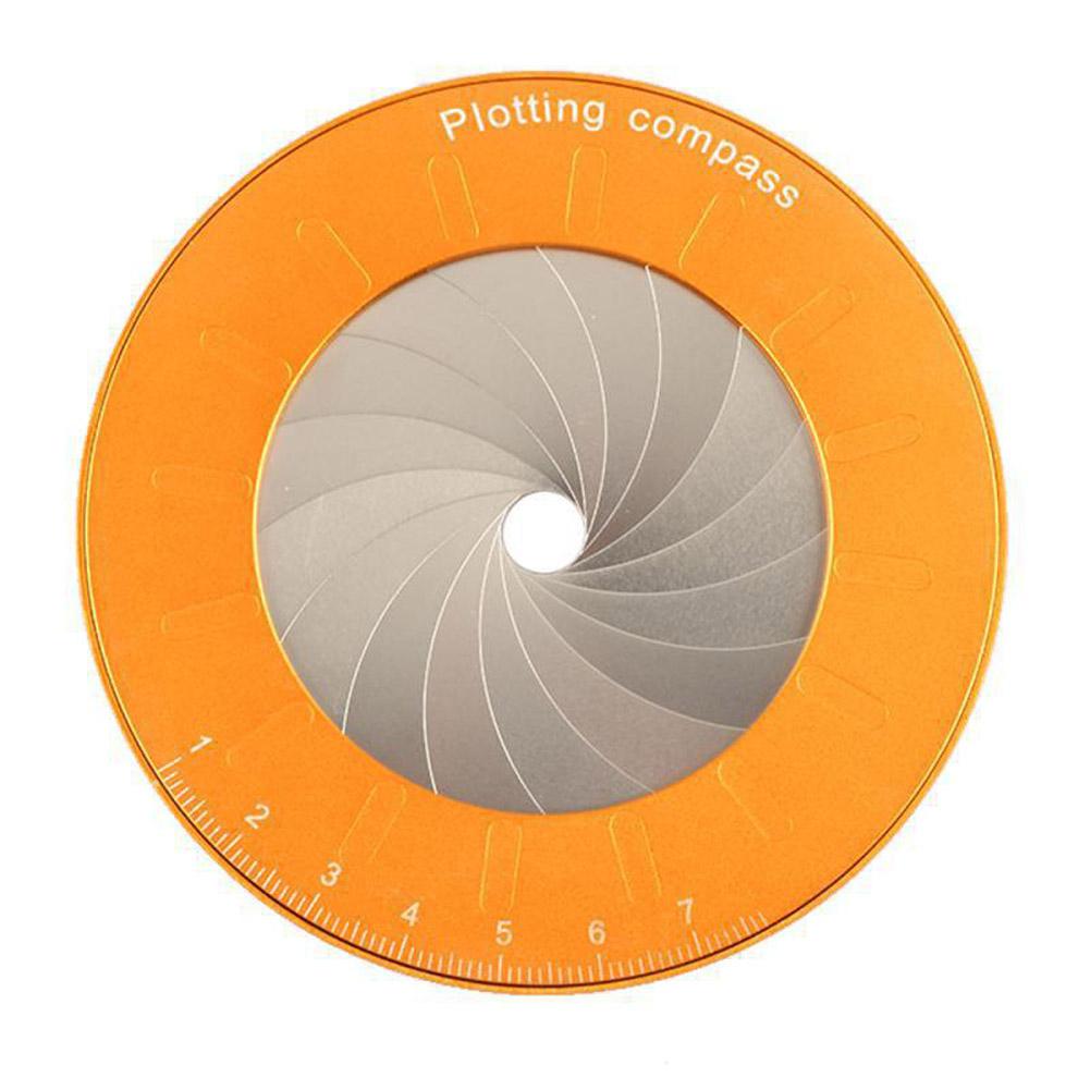 Round Stainless Steel Compas Circle Drawing Tool School Ruler Set Geometry Compass Drawing Compa: With silk screen