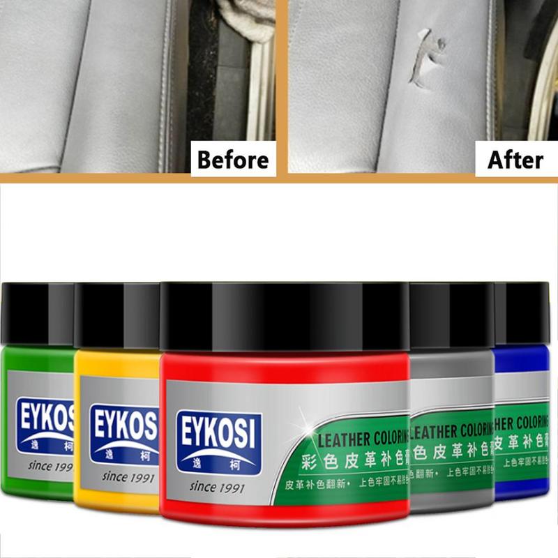Pâte de réparation du cuir, colorant pour canapé, Agent de cuir, fissures, soins de polissage, rayures, trous, chaussures, vernis à peinture, 50ml, V1K2
