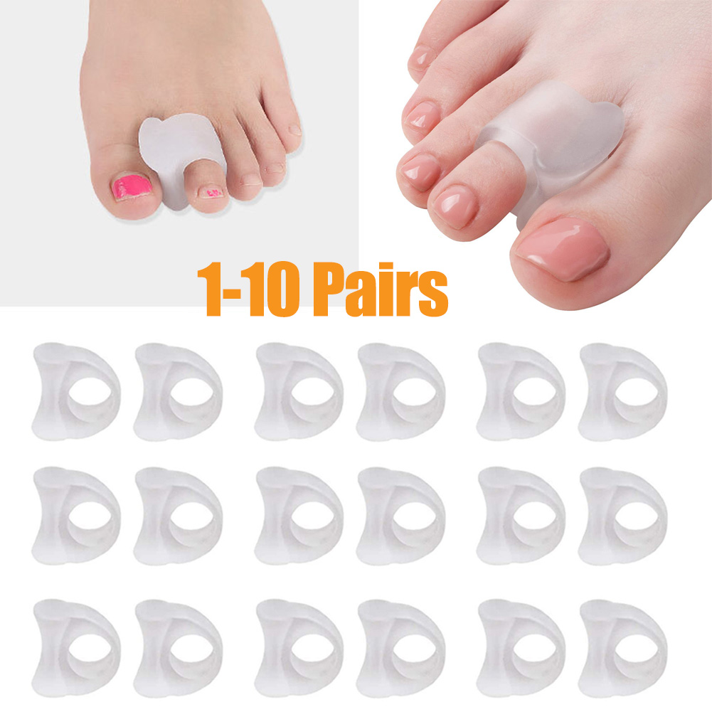 1-10 Pairs Silikon Zehen Separator Bunion Knochen Ektropium Teller Toes Außen Appliance Fuß Pflege Werkzeuge Hallux Valgus Corrector