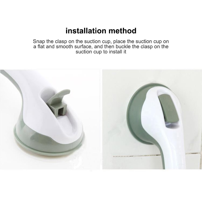 Bathroom Shower Vacuum Handle Suction Cup Safety Handle Anti Slip Support Toilet Help Hand Rail Safe Grab Bar Handrail Grip