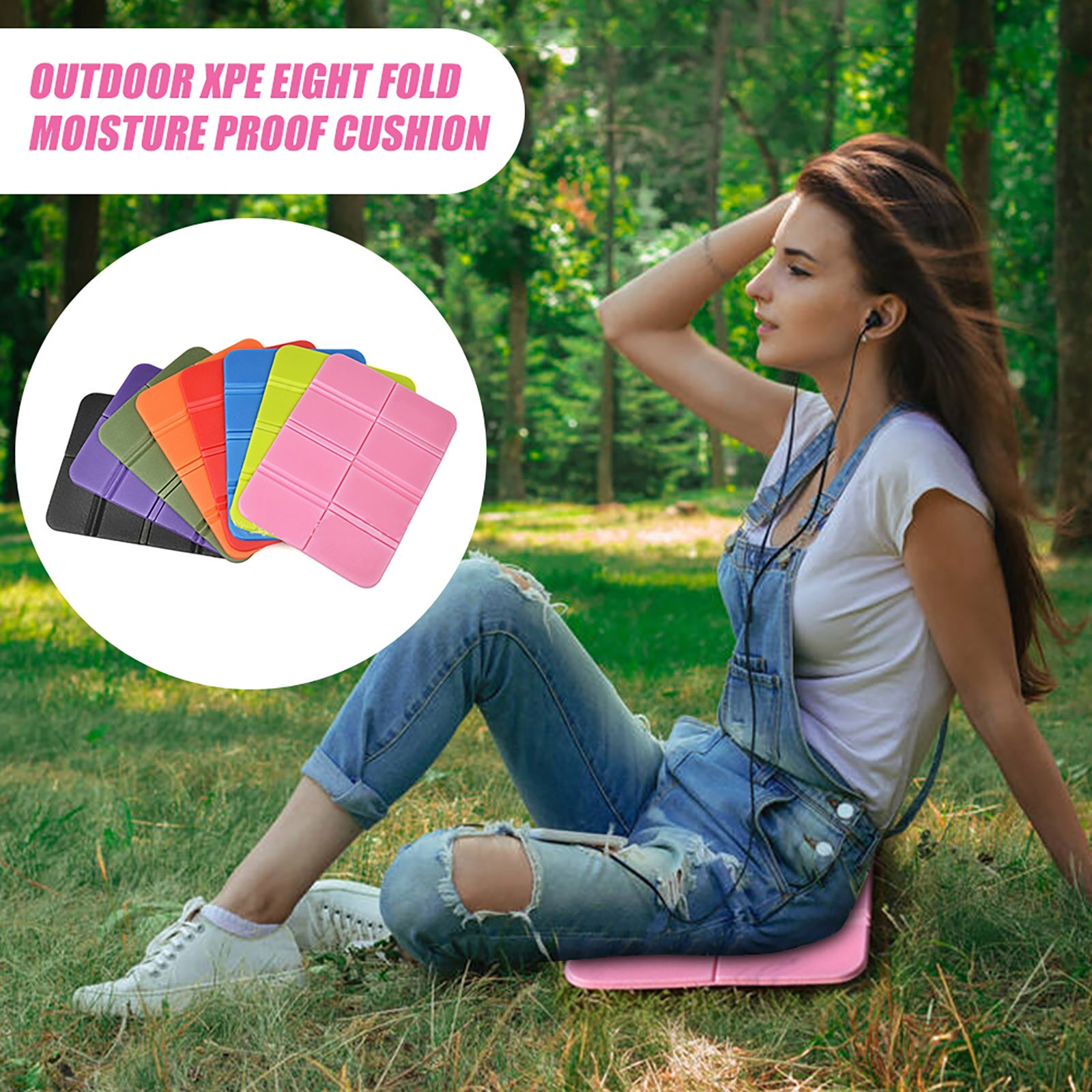Coussin De Sol Pliable Ultra-léger 28x38cm - Mousse Pliable Pour Siège Ou Camping