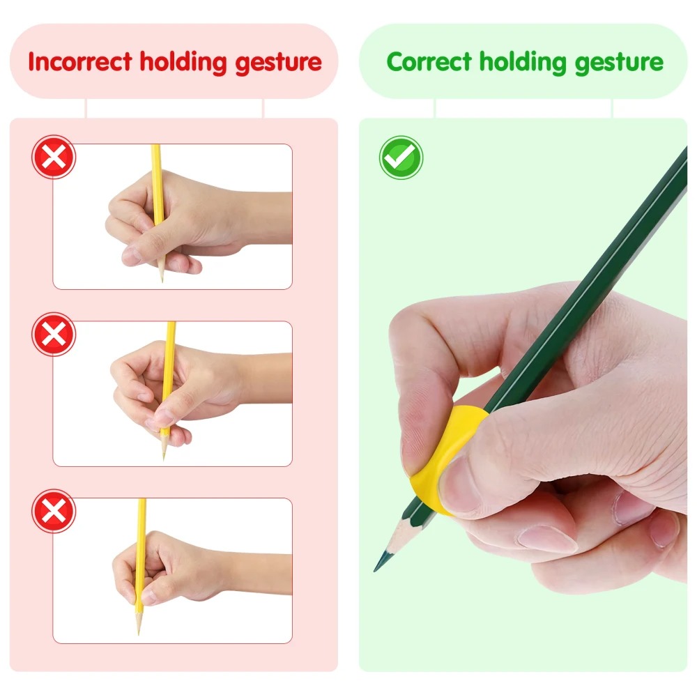 5/10pcs Porte-crayon spécial Aide à l'écriture Ergonomique Correcteur d'écriture pour enfants Porte-crayon de correction d'écriture