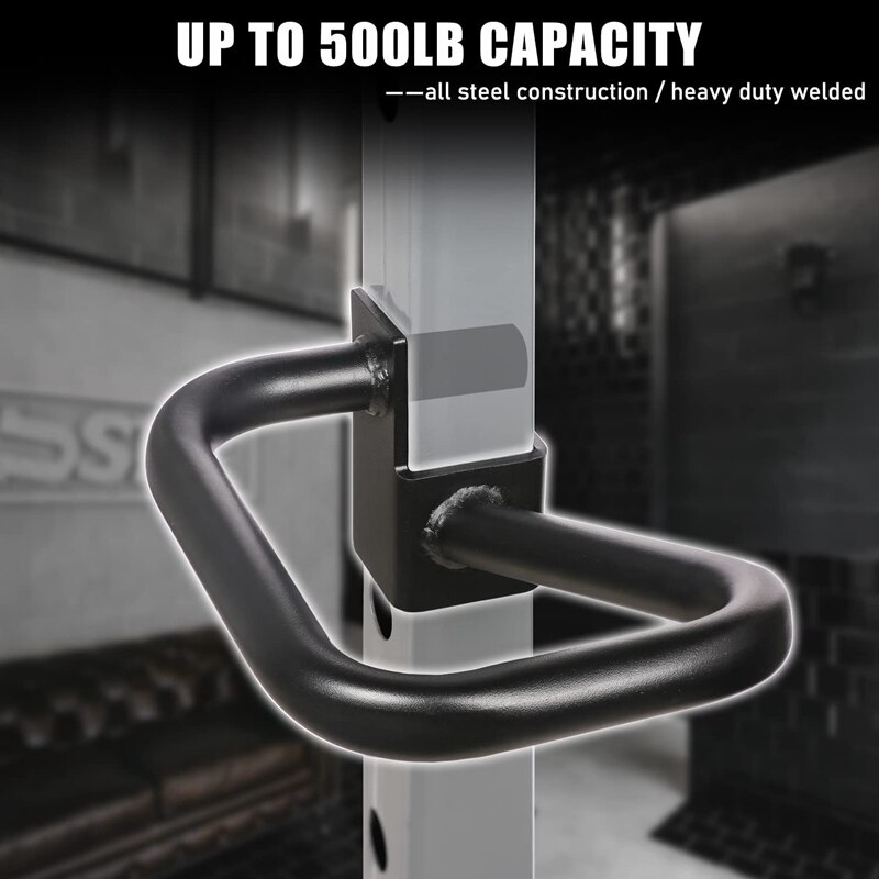 Fitness Dip Bar Attachment Heavy Duty Dip Bar Fit for 2x2inch Tube Power Rack Fitness Workout Dip Bar Station
