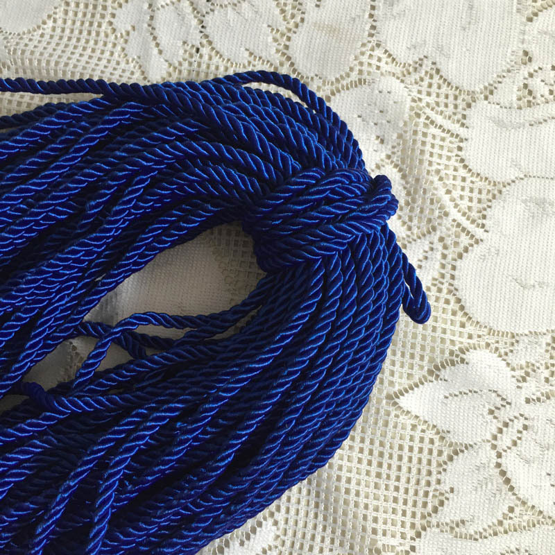 5mm 10m cabo torcido corda guarnição artesanato decorativo corda de náilon cordão artesanal para costura artesanato estofamento decoração de casa: MAÇANTE