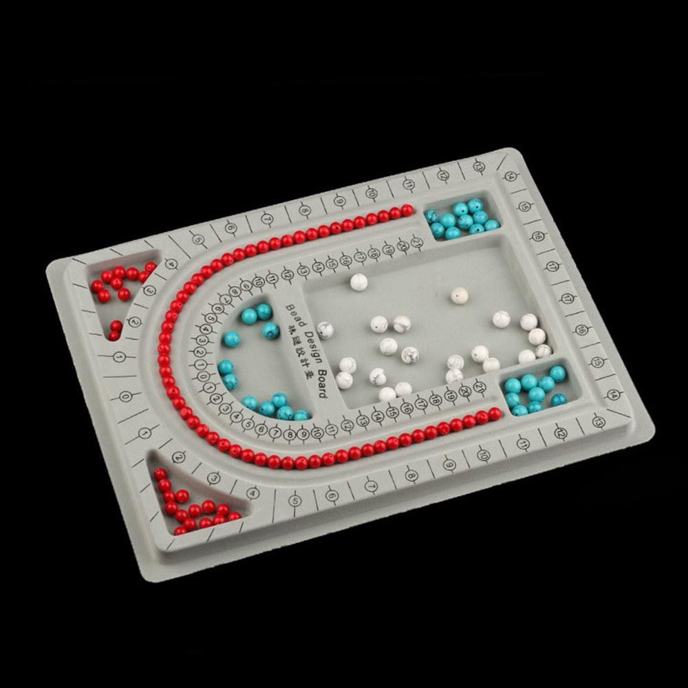 Brett diy perle bord smykker halskjede beading flokket håndverk verktøy dame tallerken: til kjede
