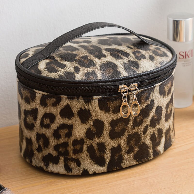 Bolsa de almacenamiento de cosméticos portátil de gran capacidad impermeable de con múltiples patrones, almacenamiento de viaje simple multifuncional: Dorado