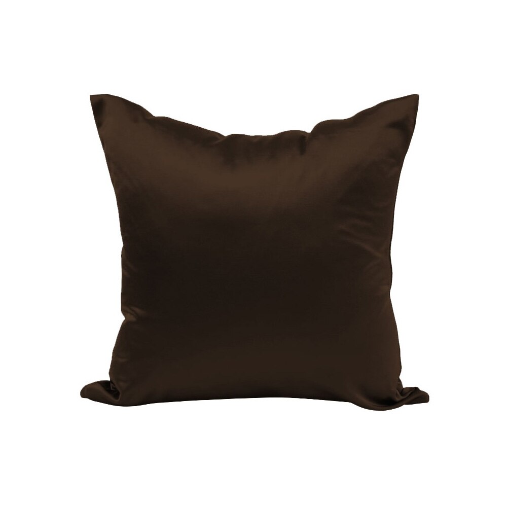 7Colors Satin Silk Soft Pillowcase Chair Seat Cushion Pillowcase 50 x 50cm Chair Seat Square Pillow Home: A2