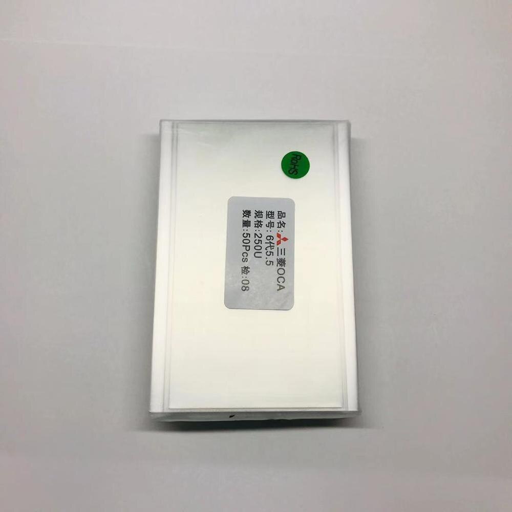 50 sztuk/partia oca dla mitsubishi uniwersalny rozmiar można wyciąć na dowolny telefon OCA optycznie przezroczysty klej naklejki foliowe
