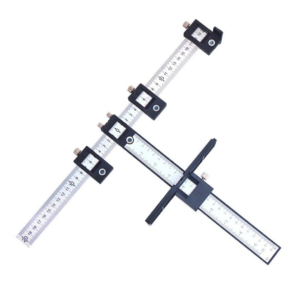 Detachable Hole Jig Tool Center Drill Bit Set Sleeve Hardware Wood Drilling Woodworking Tool: G366769A