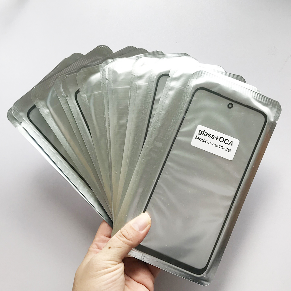 10Pcs\Lot For LG K10 Version K430n M250N K11 LCD Front Touch Screen Lens Glass With OCA Glue Replacement