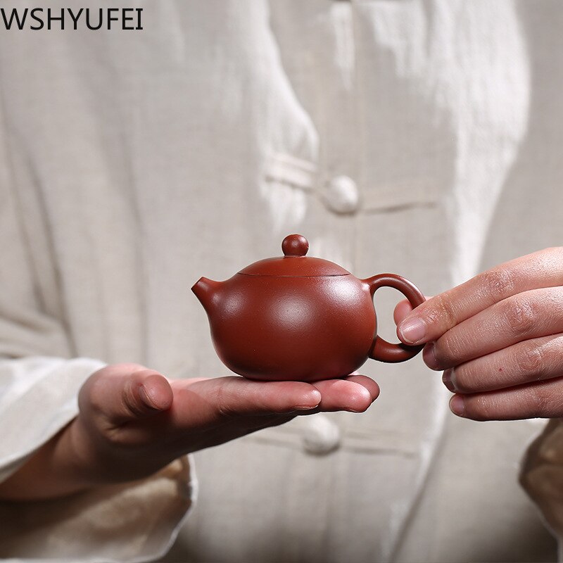 Yixing theepot paarse klei xishi theepot handgemaakte ketel tie guanyin zisha thee set dahongpao theewaar 188 bal gat filter 100ml